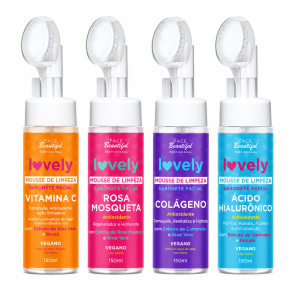 Sabonete Mousse de Limpeza Facial Lovely 150ml