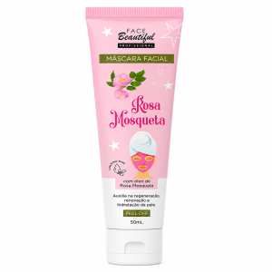 Máscara Facial Peel Off Rosa Mosqueta Face Beautiful 50ml